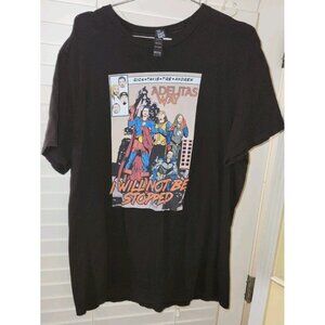 womens ADELITAS WAY Shirt XL Black tee I WILL NOT BE STOPPED